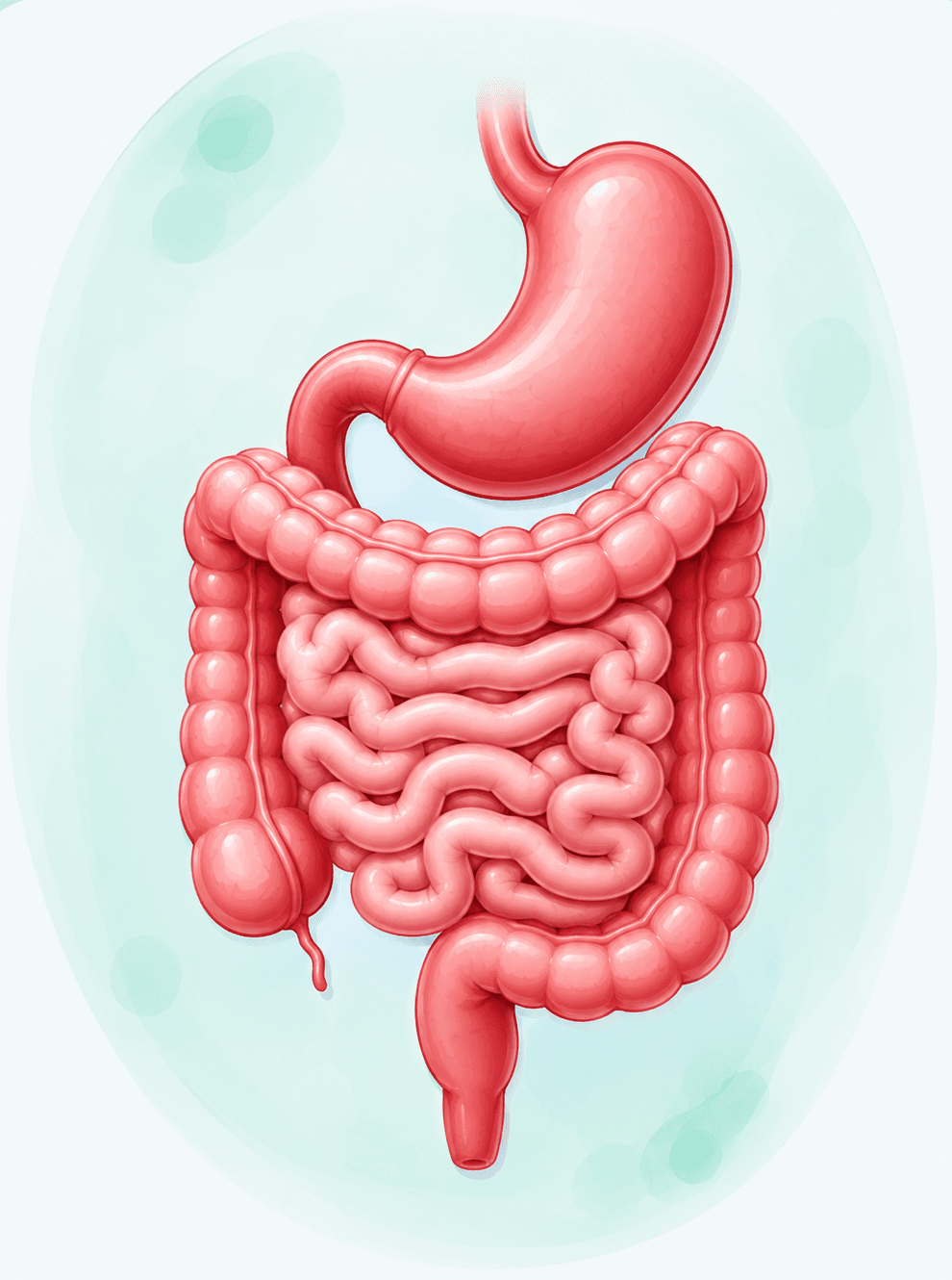 Digestive system illustration