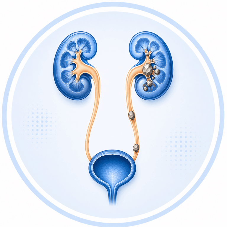 Kidneys and urinary tract illustration