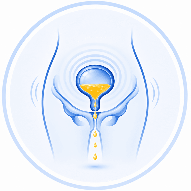 Bladder-control illustration