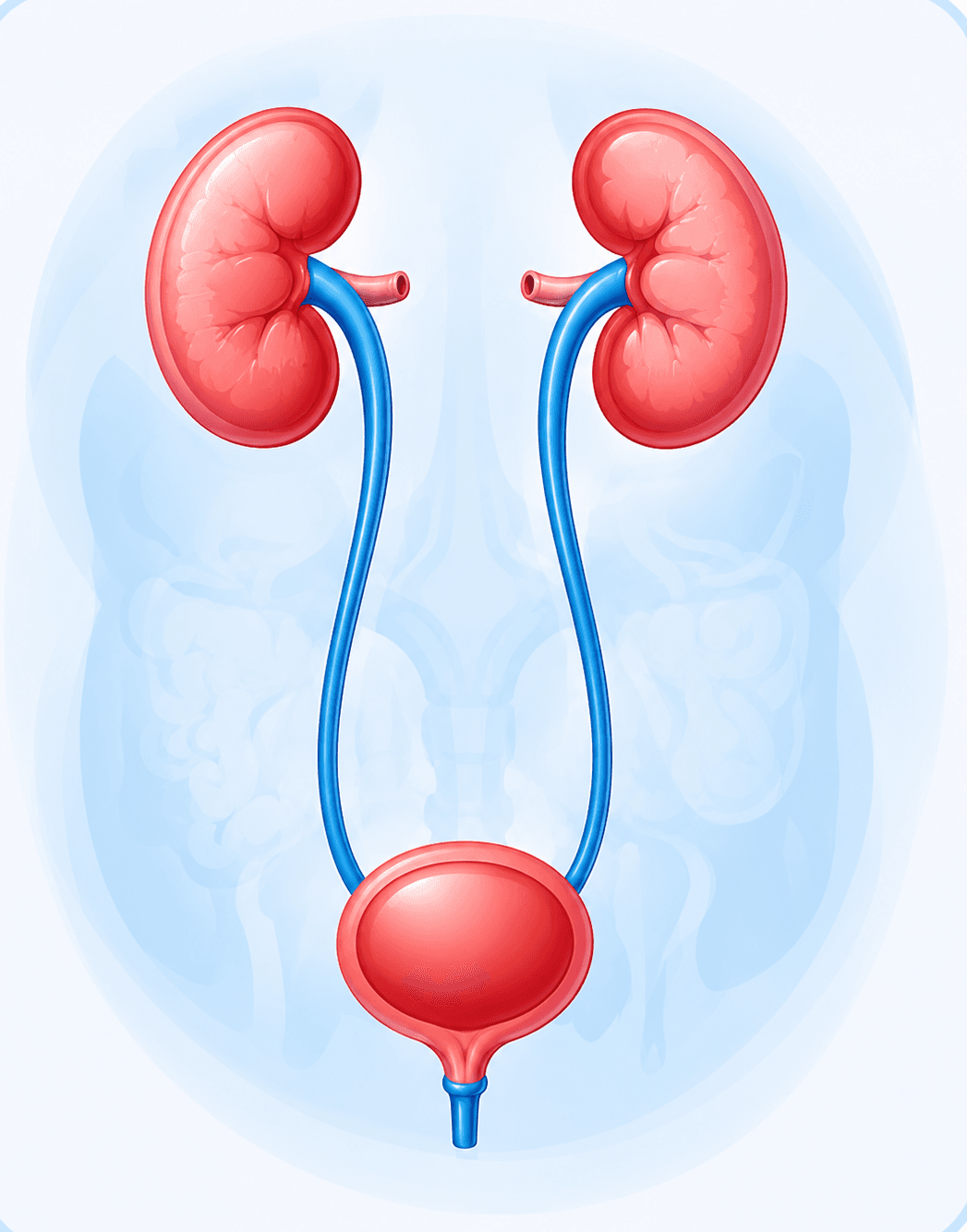 Urinary system illustration