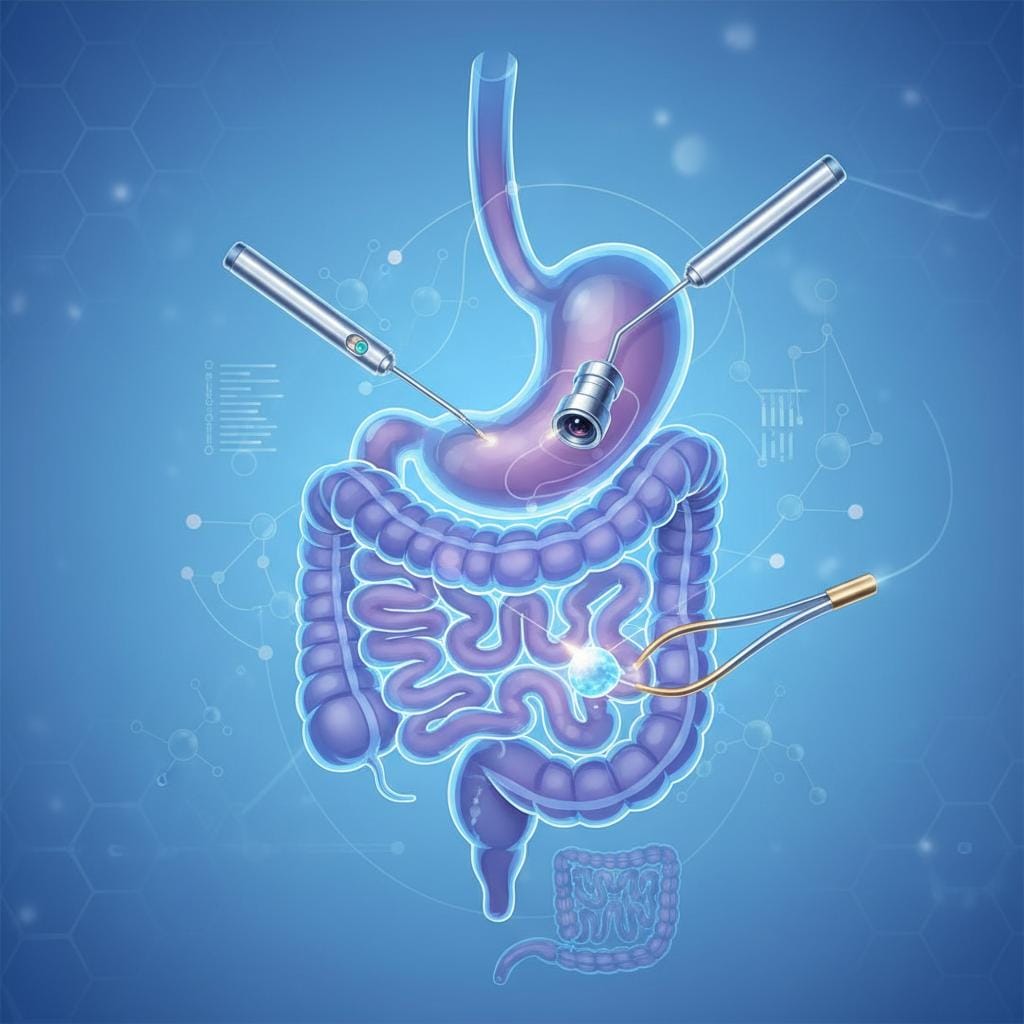Illustration representing colorectal assessment
